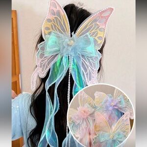 Pastel Butterfly Wings Hair Accessory